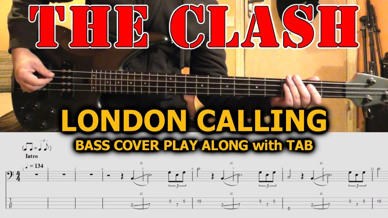 LONDON CALLING The Clash BASS TAB Lesson Cover