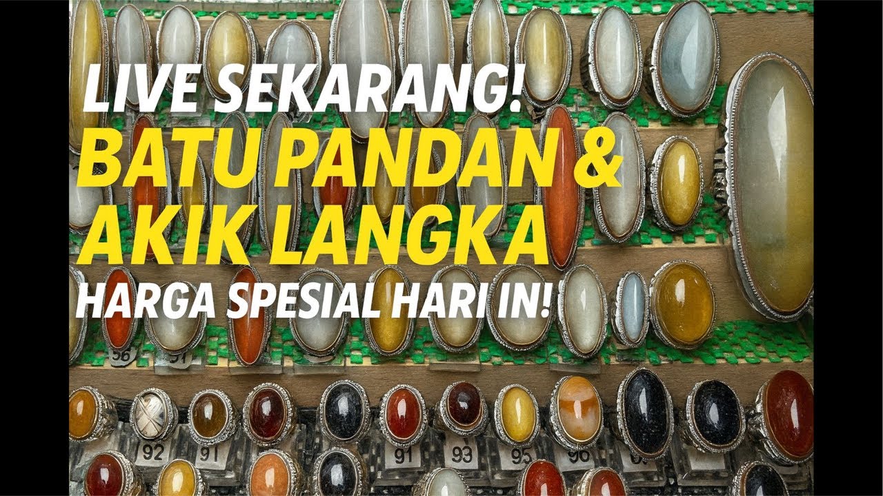 Live🔴Batu pandan dan Akik Natural Gaspoll☘️🔥