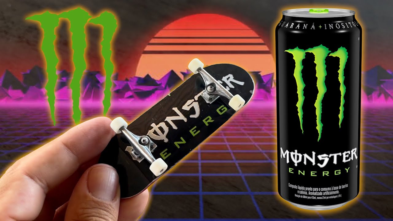 I MADE A FINGERBOARD MONSTER ENERGY!
