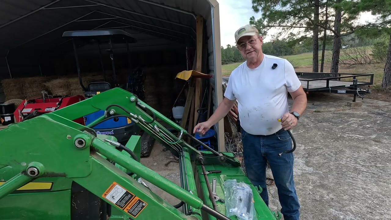 D160 Frontier Loader hose replacement.