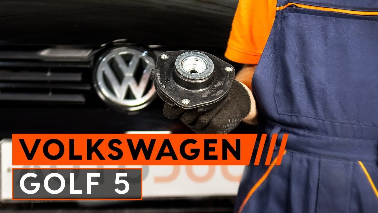 Comment remplacer une coupelle d'amortisseur avant sur une VW GOLF 5 [TUTORIEL AUTODOC]