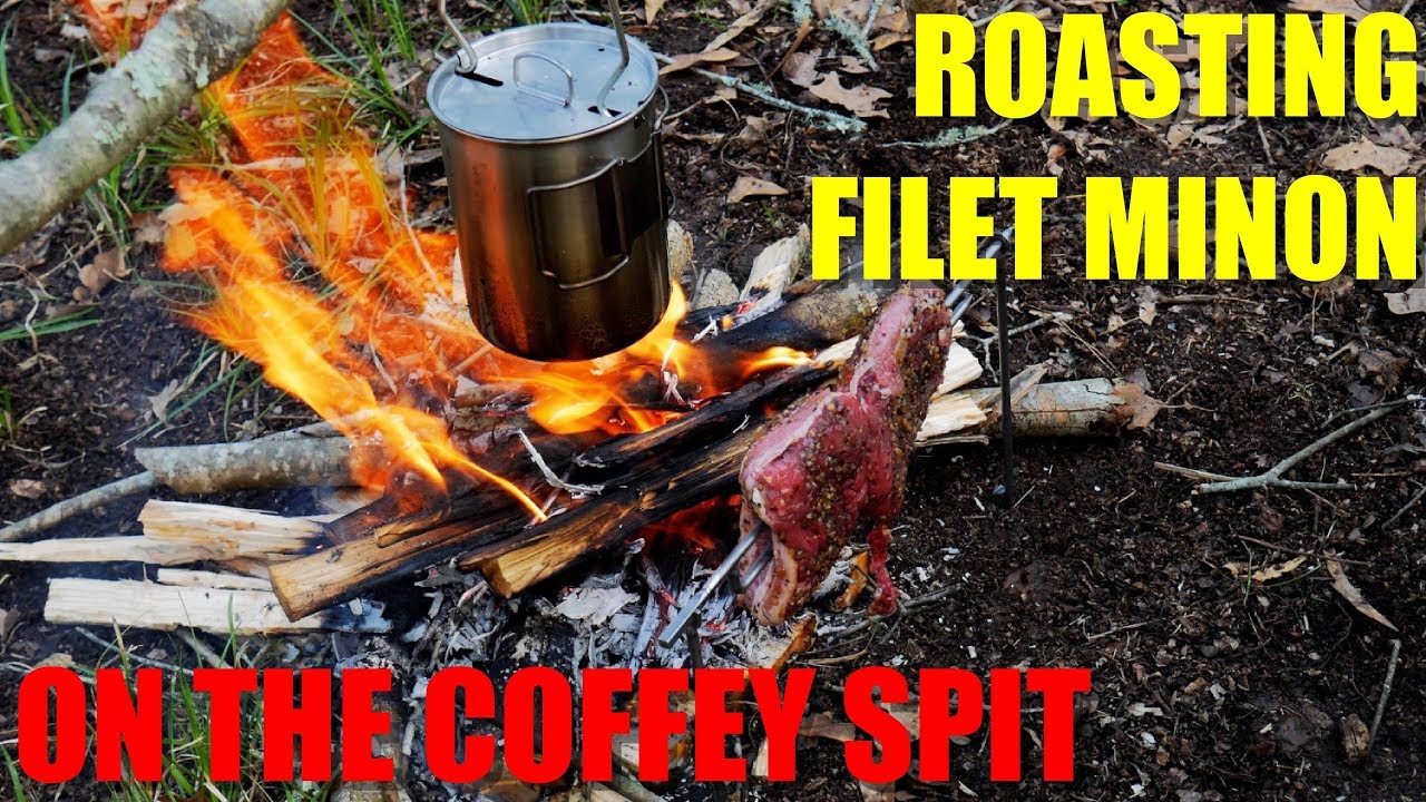 Campfire Cooking: Roasting Filet Minon Over an Open Fire - Featuring THE COFFEY SPIT