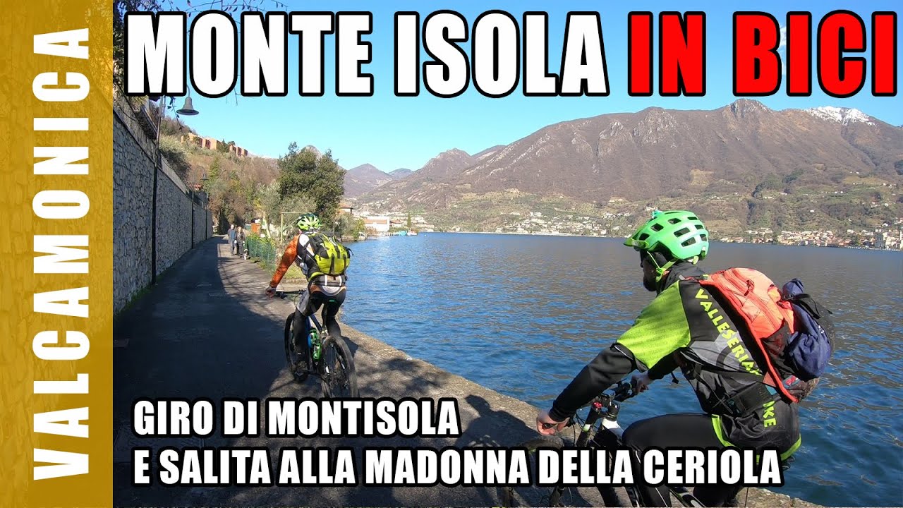 MONTISOLA in bicicletta, itinerario in MTB sull'isola del Lago di Iseo. Monte Isola mountain bike.