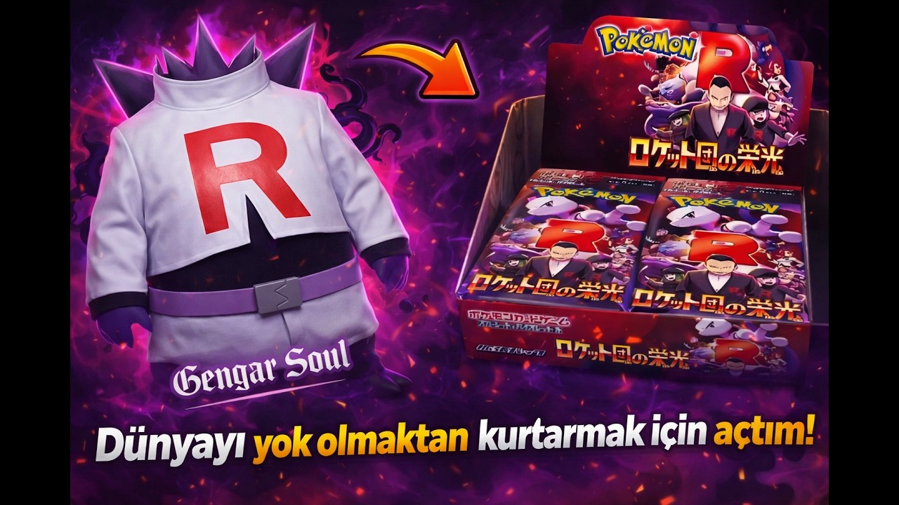 BÖLÜM 6: Team Rocket Temalı Booster Box Açıyoruz | Totemlerin Kralı Gengar Soul Bu Sefer Başardı Mı?