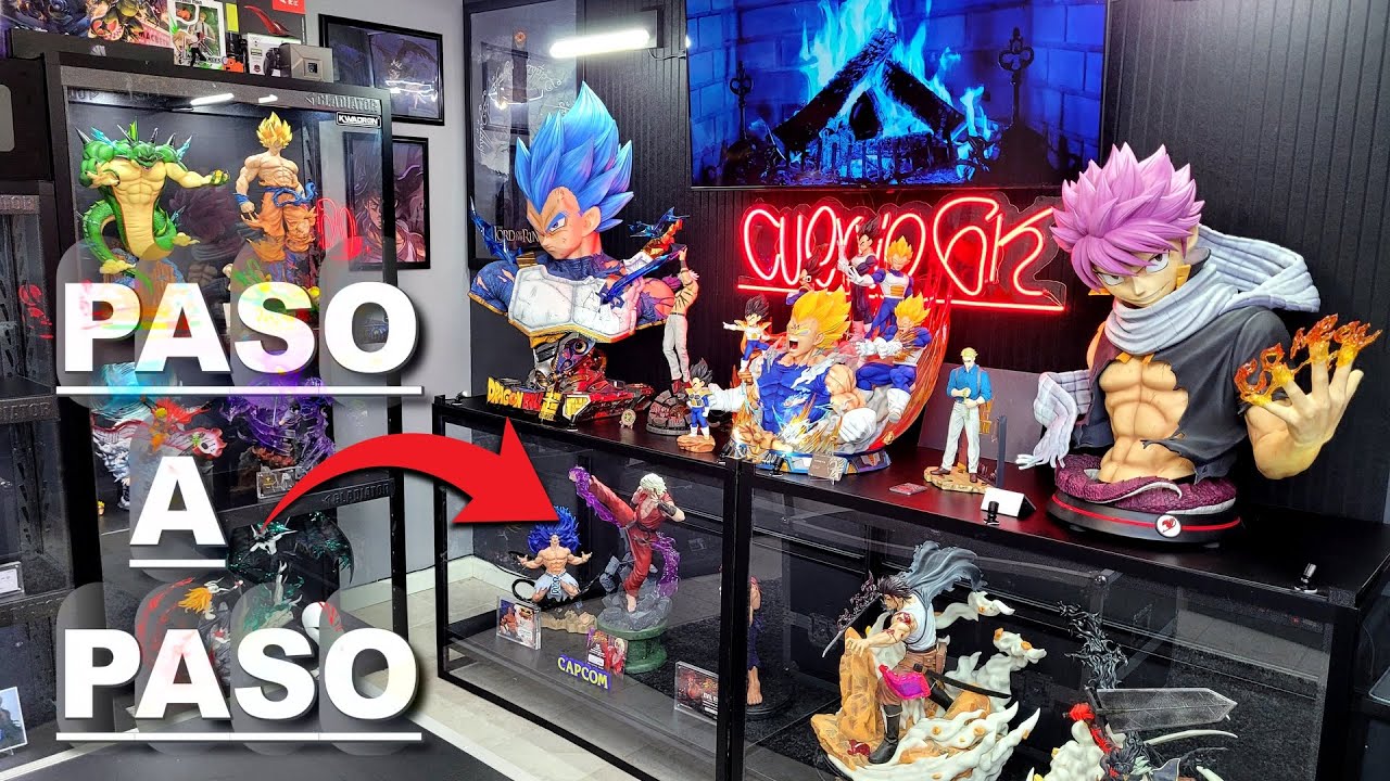 PASO A PASO.. como construir GABINETES para tu COLECCION de FIGURAS !! #dragonball #anime #goku