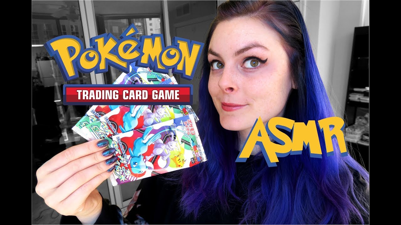 Japanese Pokemon TCG ASMR! Opening Hikaru Densetsu / Shining Legends Booster Packs Binaural
