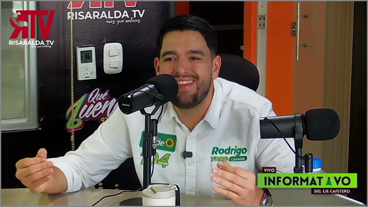 Rodrigo Toro - Candidato a la Cámara de Representantes - Invitado en el Informativo del Eje Cafetero