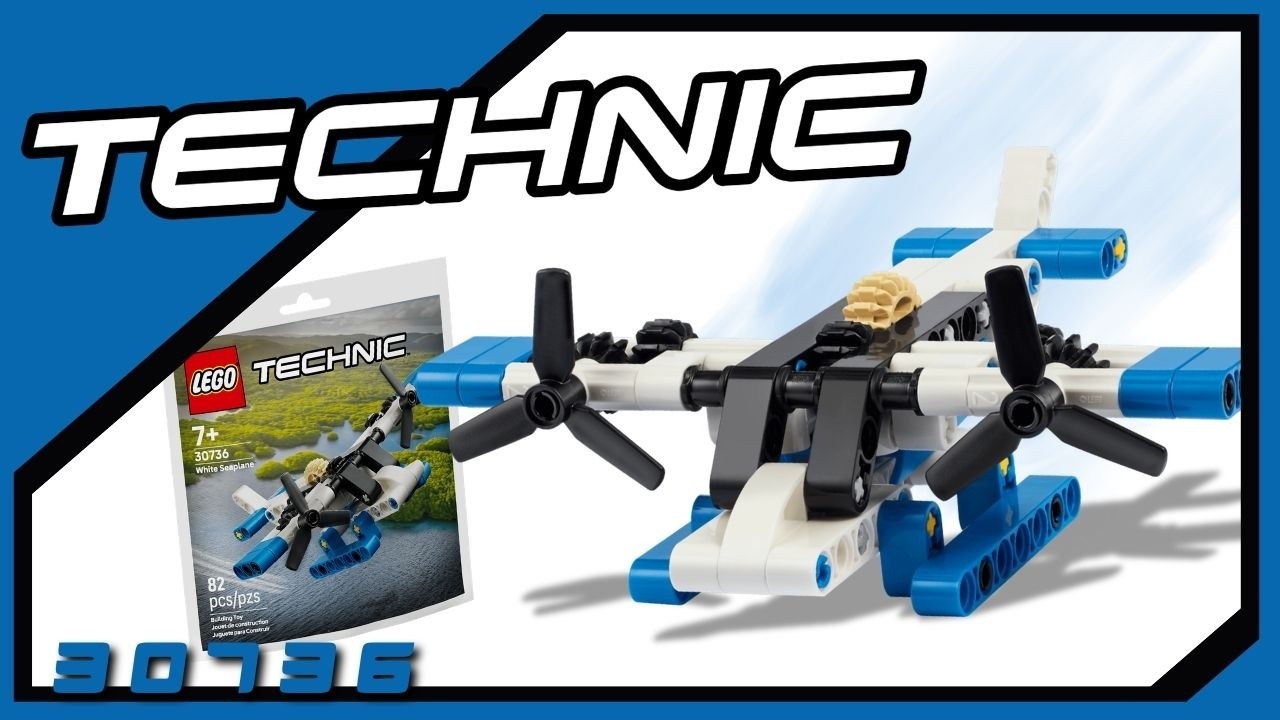 Lego Technic | Белый гидросамолет [Обзор 30736]