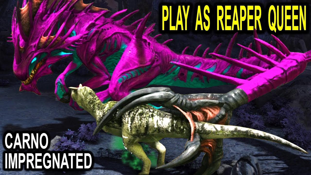 ARK PLAY AS A REAPER QUEEN!!! IMPREGNATING DINOS!! Ark Survival Evolved Play as a Dino Aberration