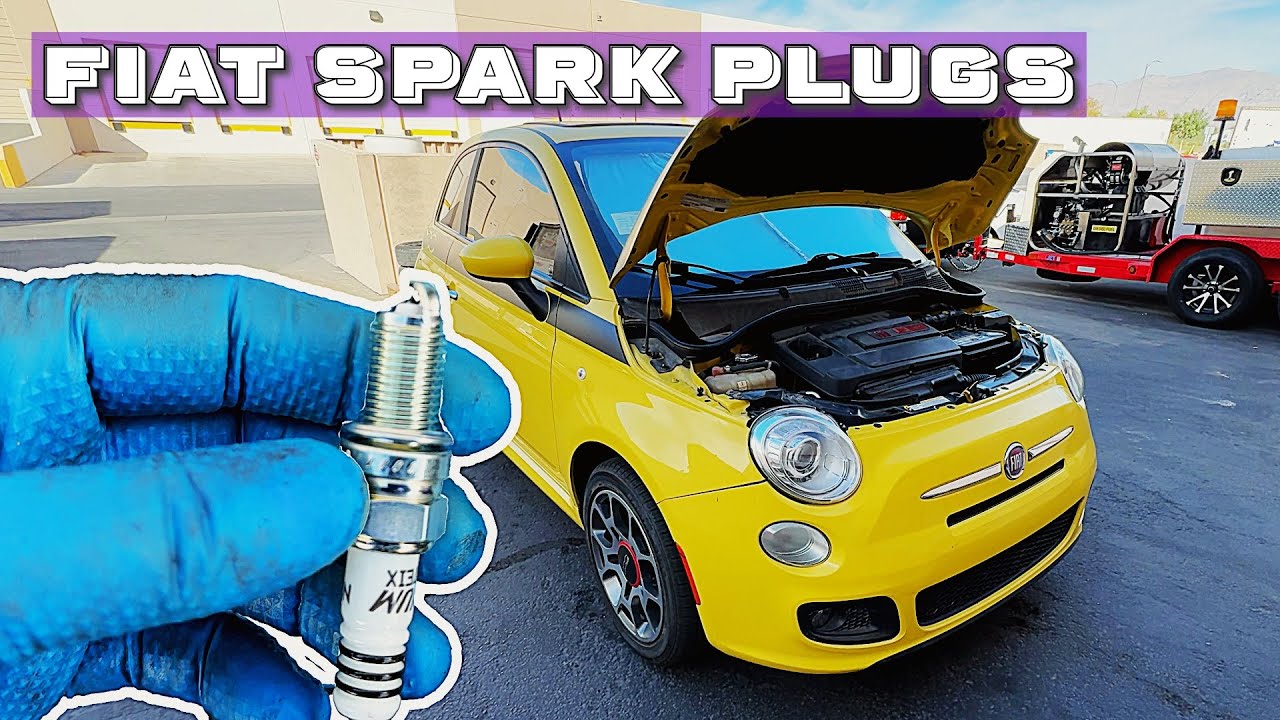 ЗАМЕНА СВЕЧЕЙ ЗАЖИГАНИЯ - FIAT 500 SPORT 2012 ГОДА
