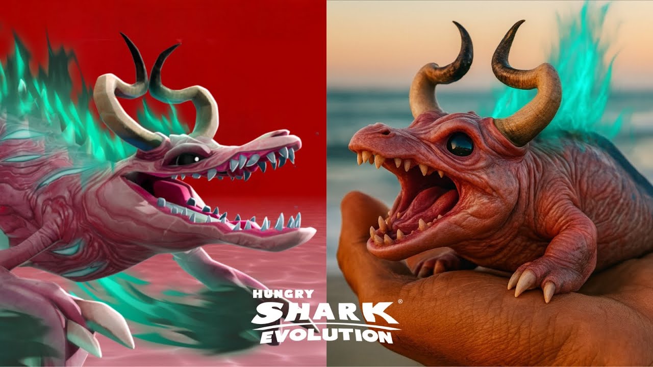 HUNGRY SHARK EVOLUTION ALL TINY SHARK VERSION (NEW ASTAROTH UPDATE) 