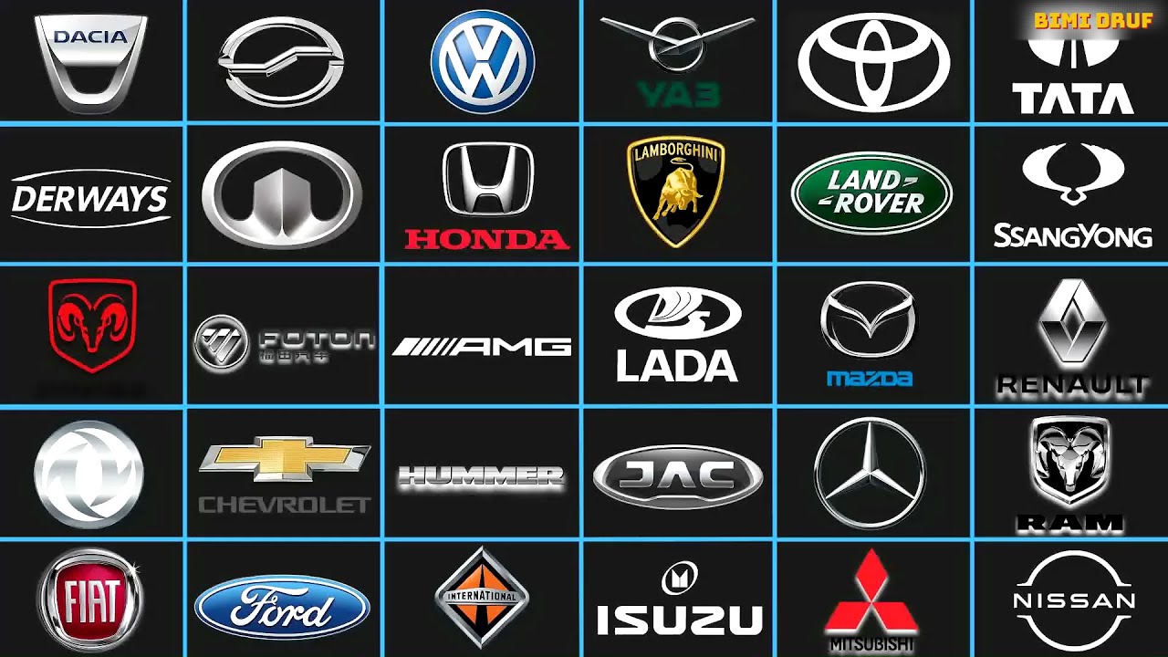 120 MAJOR CAR BRANDS OF PICKUPS vs HYPERCARS vs MINIVANS vs MUSCLE CARS