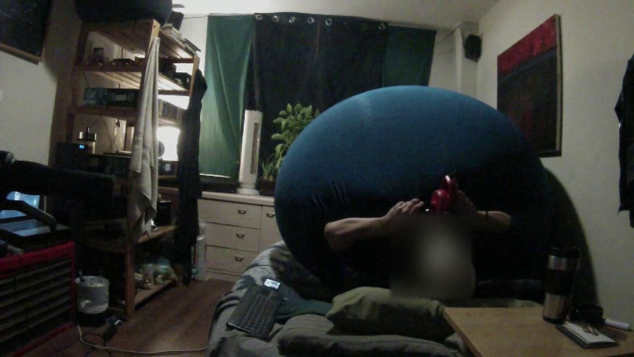 Inflate to the ceiling with 2 electric pumps