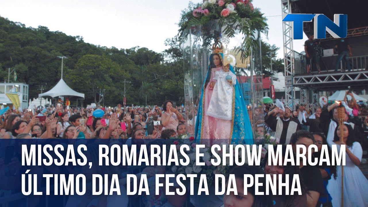 Missas, romarias e show marcam último dia da Festa da Penha