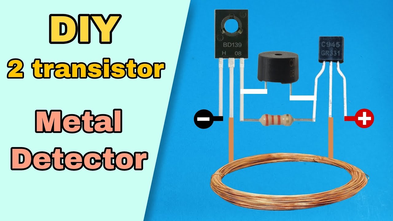 Diy 2 transistor metal detector | diy metal detector