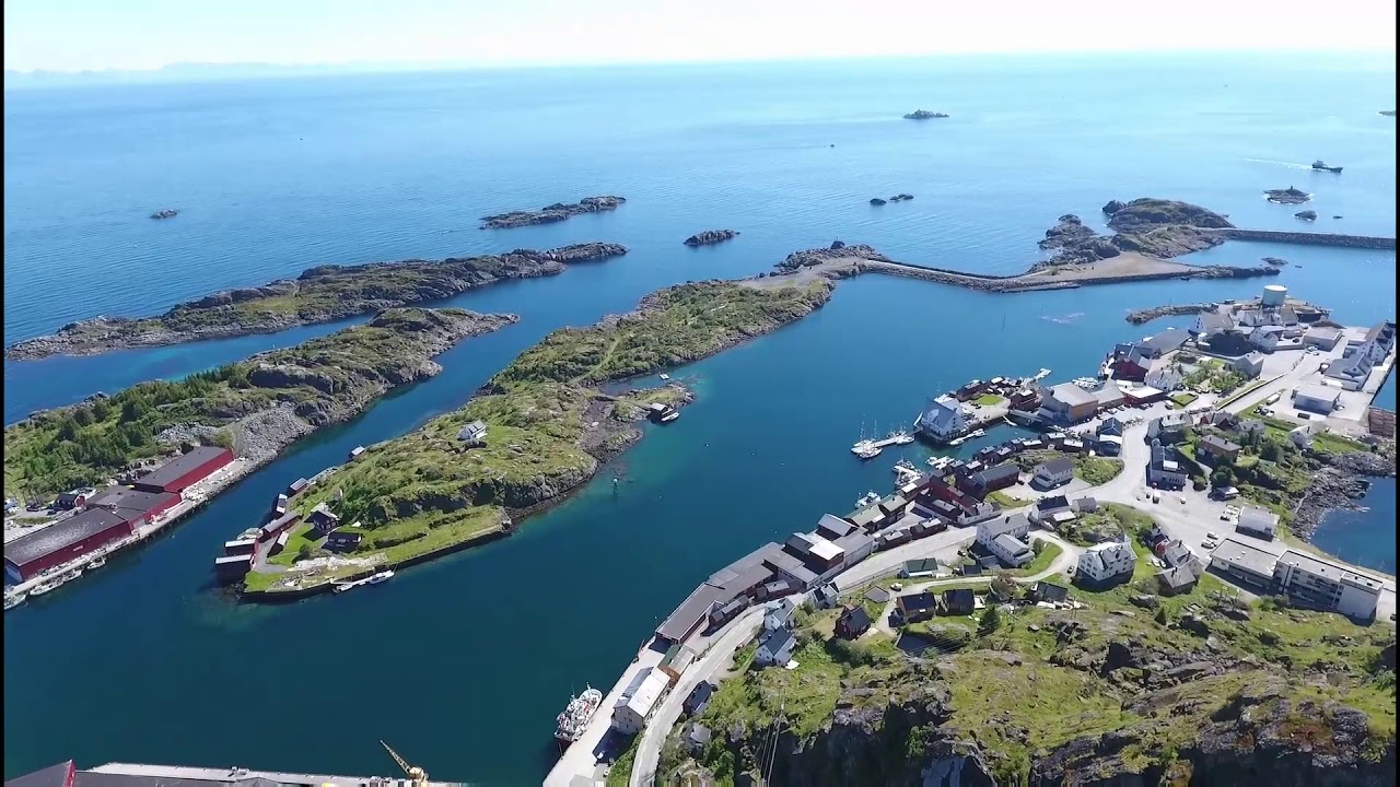 Stamsund Lofoten Norway, filmed with an phantom 4