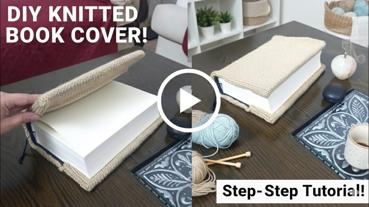 Beginner's Knitting Tutorial | How to knit Holly Book Cover | Quran Cover | Gilaaf Pattern