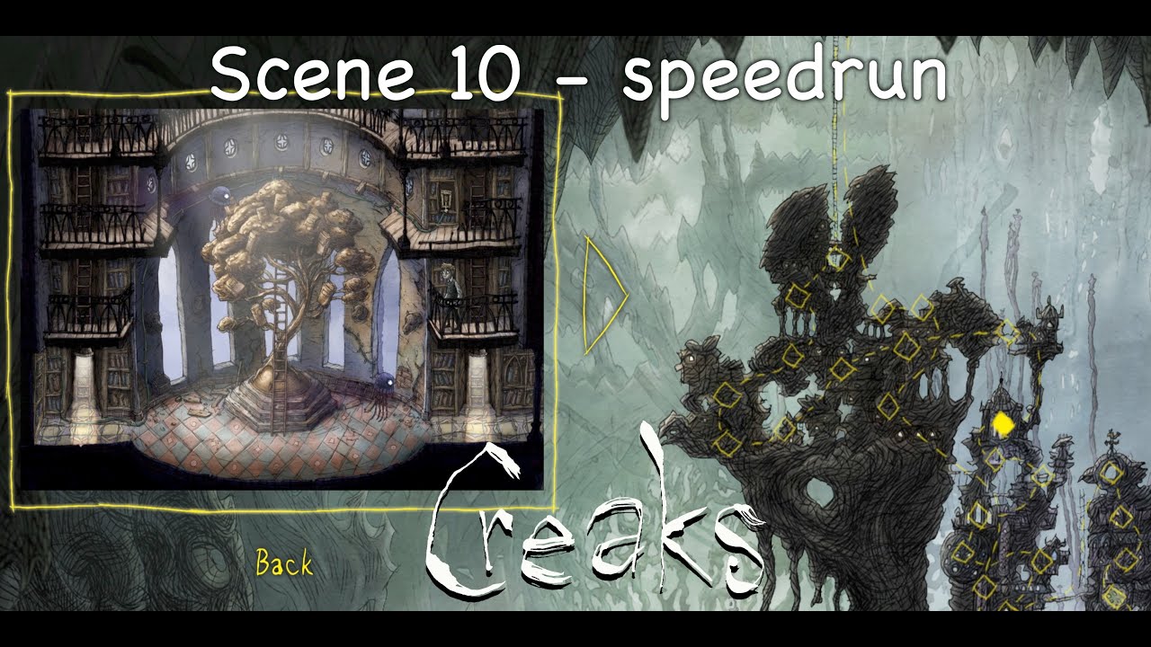 Creaks - scene 10 | playthrough (speedrun) | no game sounds | 4K