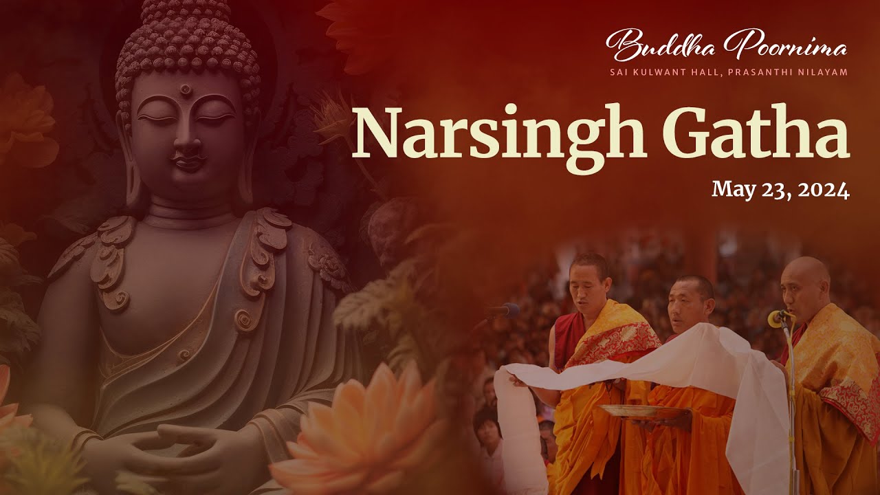 Narsingh Gatha | Monks Procession | Buddha Poornima Celebrations | May 23, 2024 | Prasanthi Nilayam