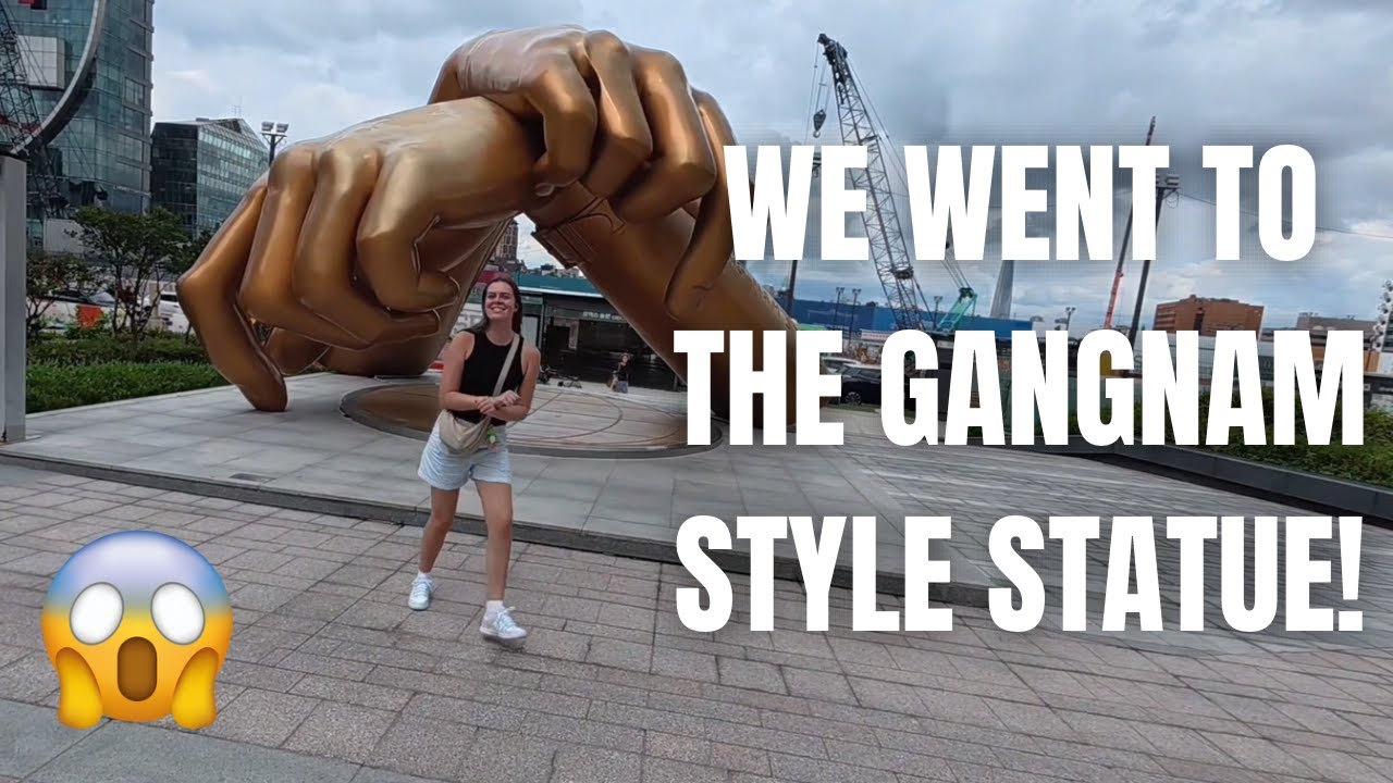 DOING GANGNAM STYLE AT THE REAL STATUE 😱 | Seoul Travel Vlog