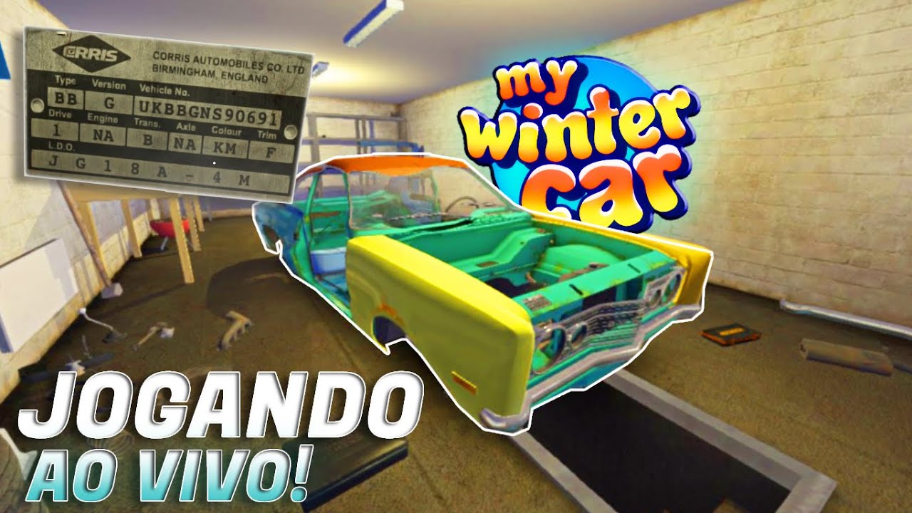 TRABALHANDO E MONTANDO O RIVETT MY WINTER CAR! #live #mywintercar