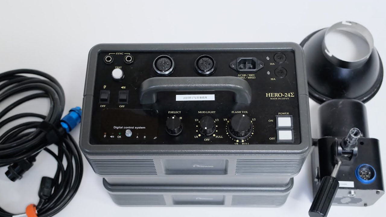 【大型ストロボの使い方】プロの現場で使われるストロボ。Photona HERO-24Σの使い方
