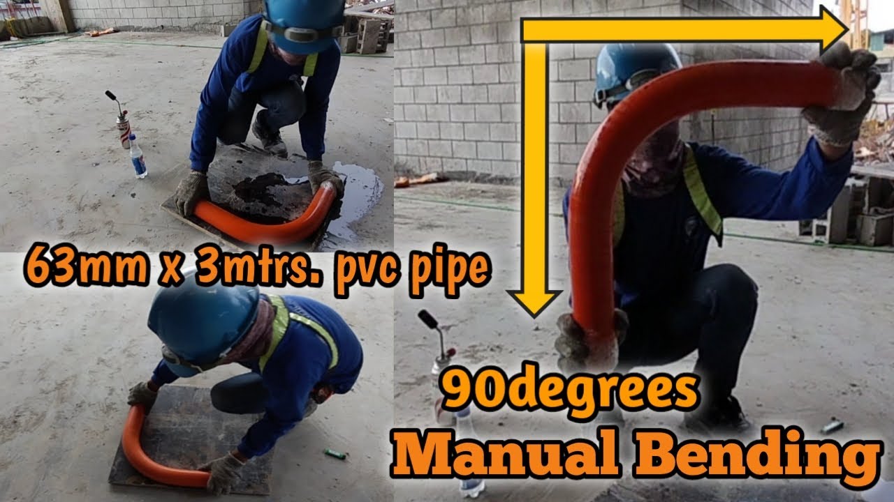 Technique How To Bend 63mm² PVC pipe to 90degrees
