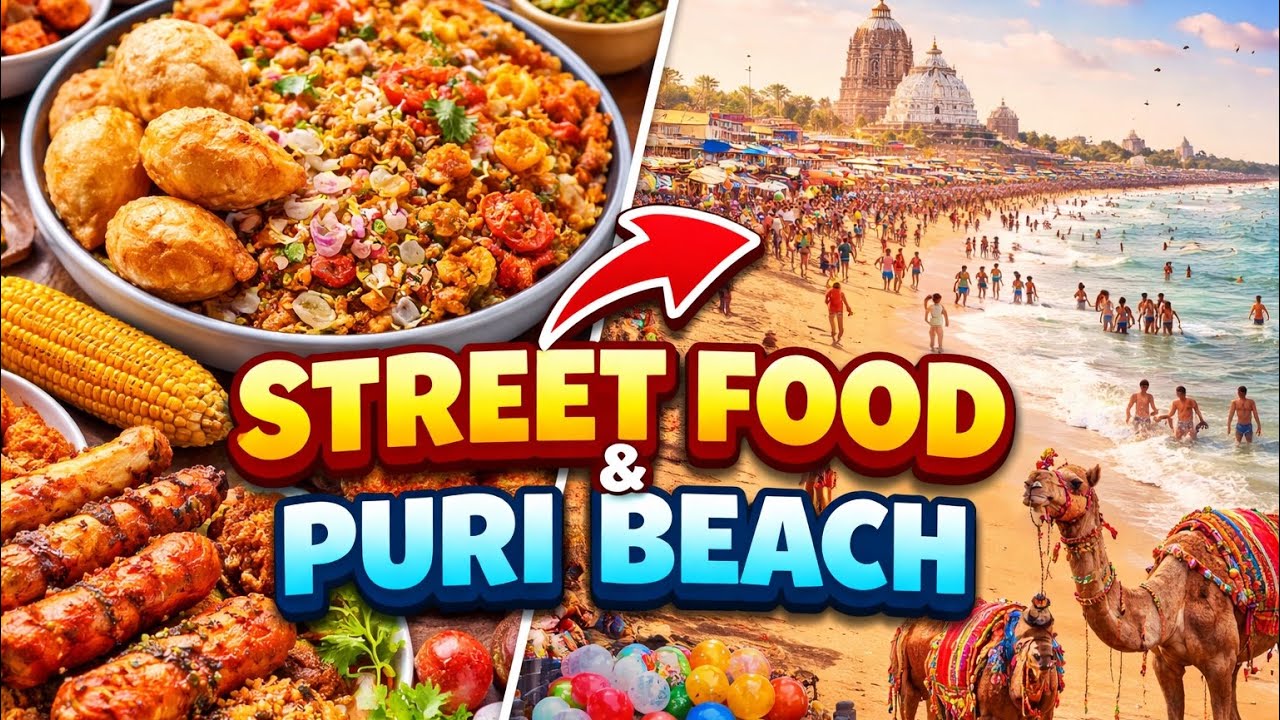 Puri Beach Street Food Tour 🌊 | Odisha Famous Beach & Local Food Vlog| Day-56 Of Vlogging |56th Vlog