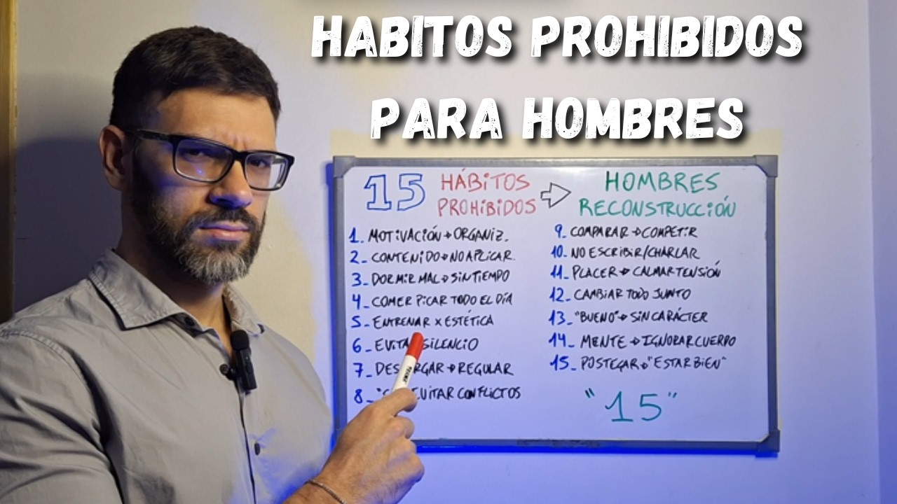 Habitos PROHIBIDOS para HOMBRES en RECONSTRUCCION (y que te vuelven un hombre debil)