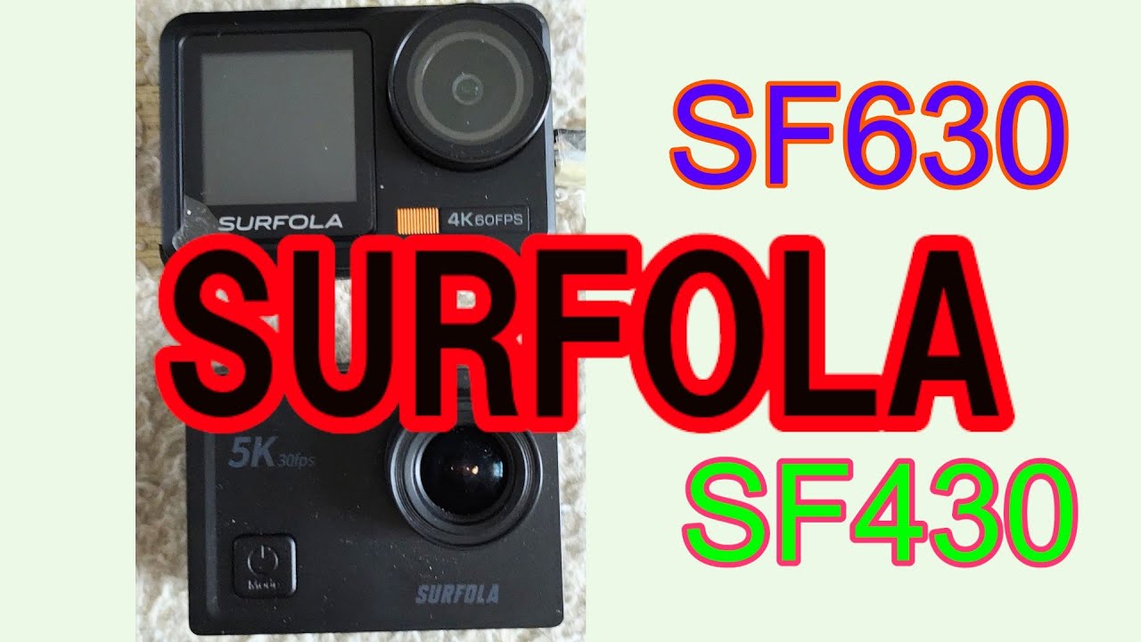 【アクションカメラ】SURFOLA【走行テスト】SF630 / SF430 同時収録