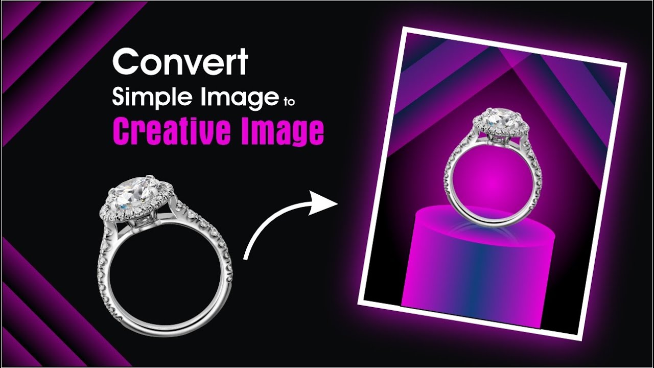 Normal ring image convert to attractive image