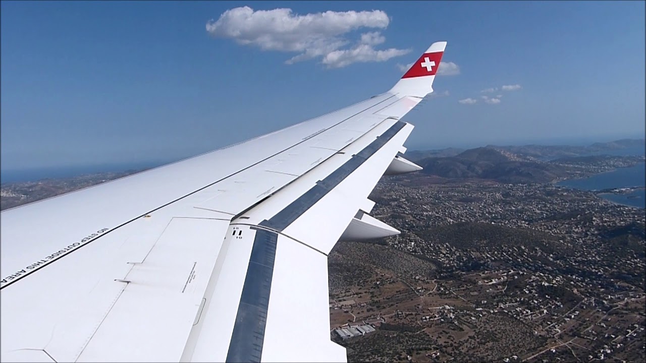 Swiss Bombardier CS300 Sunny Landing