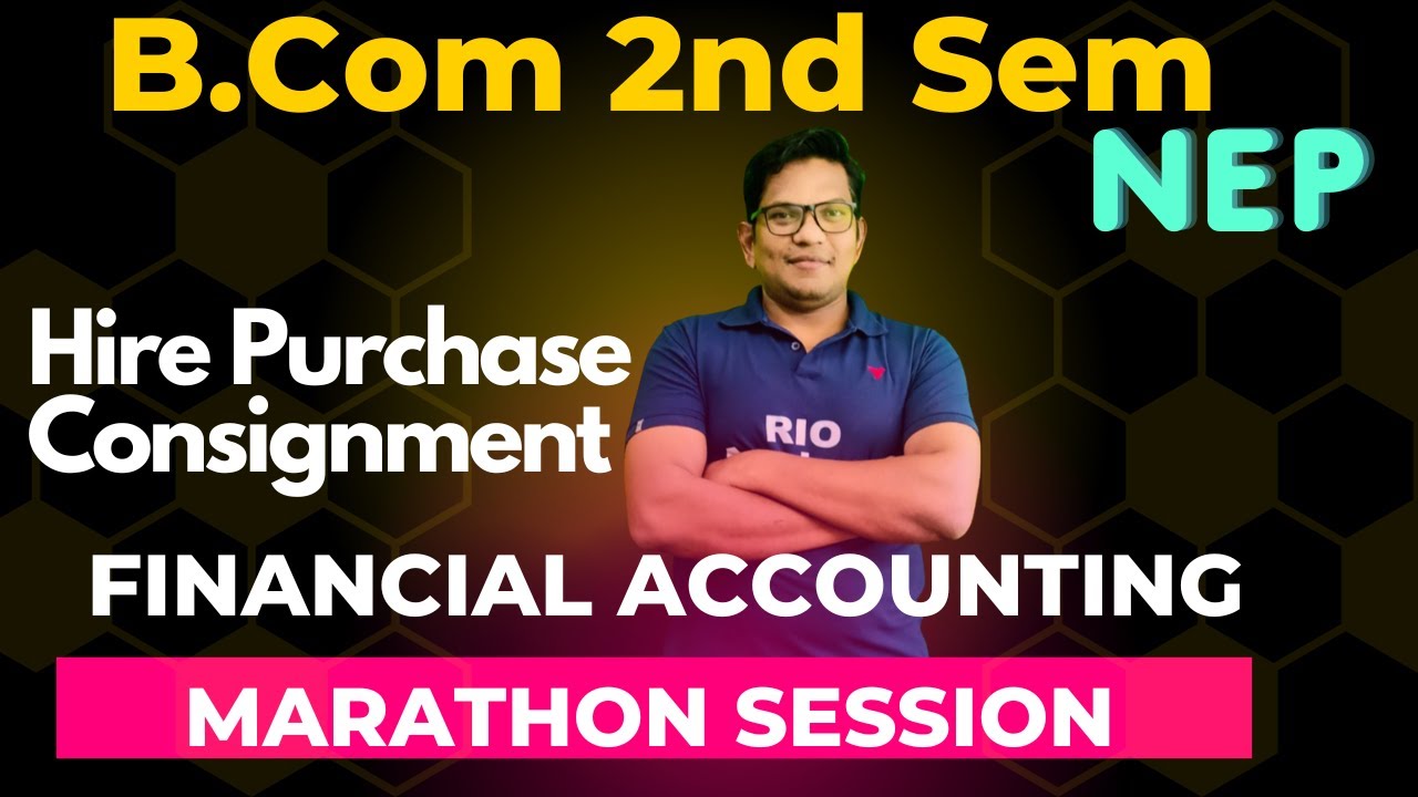 B.Com 2nd Sem | marathon Session on Financial Accounting