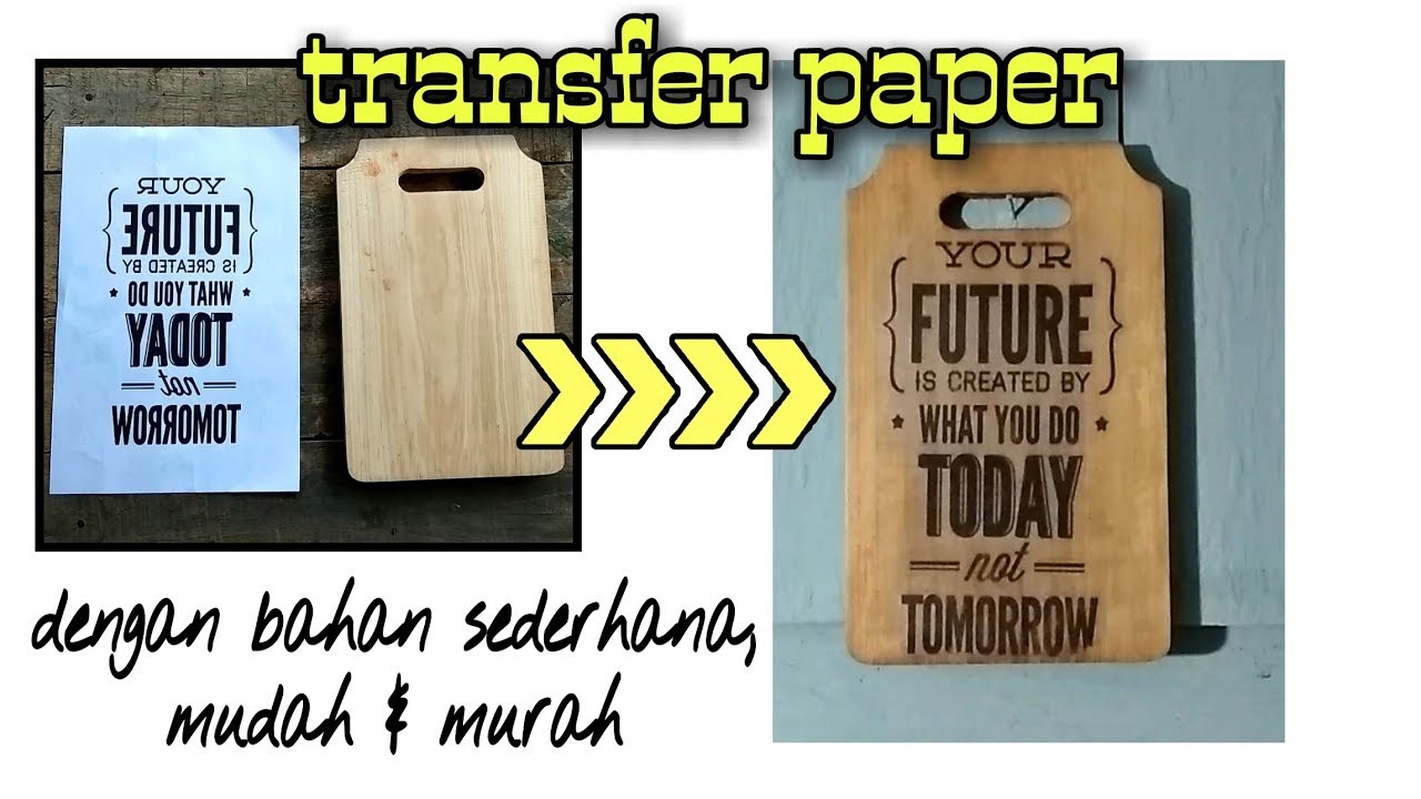 Keren..!! Membuat Hiasan dinding transfer paper ala cafe/kedai kopi