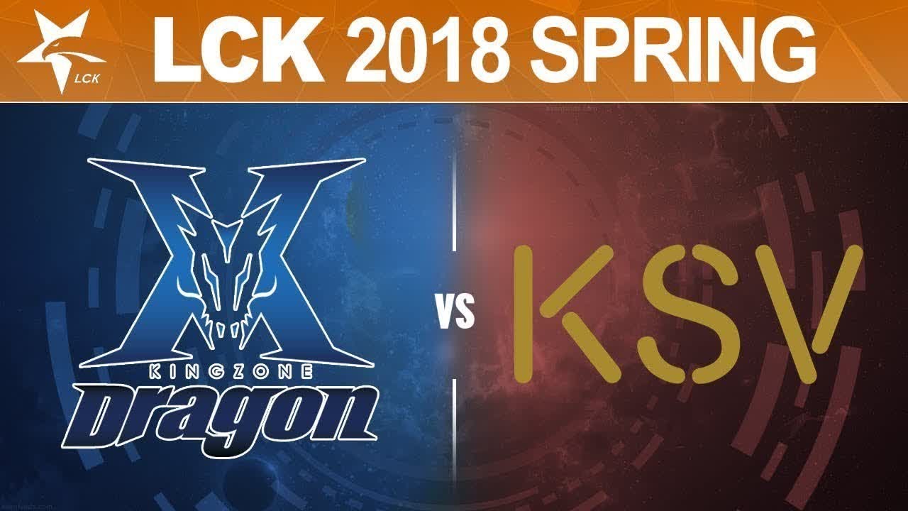 KING ZONE DragonX vs KSV eSports G1 - KZ vs KSV, Game 1 - LCK Spring 2018
