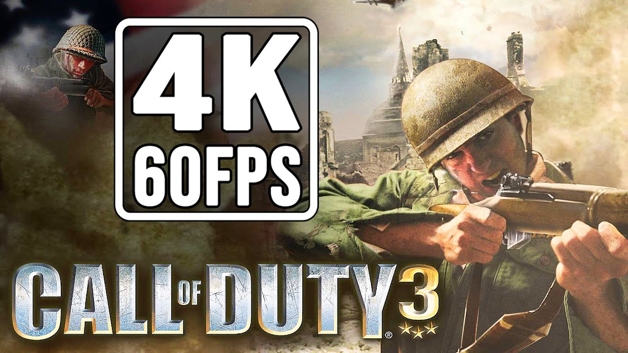 Call of Duty 3 (60FPS Mod) - Full Campaign Playthrough No Cutscenes