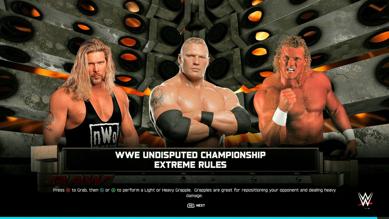 WWE 2K25 Нэш против Леснара против Кейна | Тройной бой Monster Mash