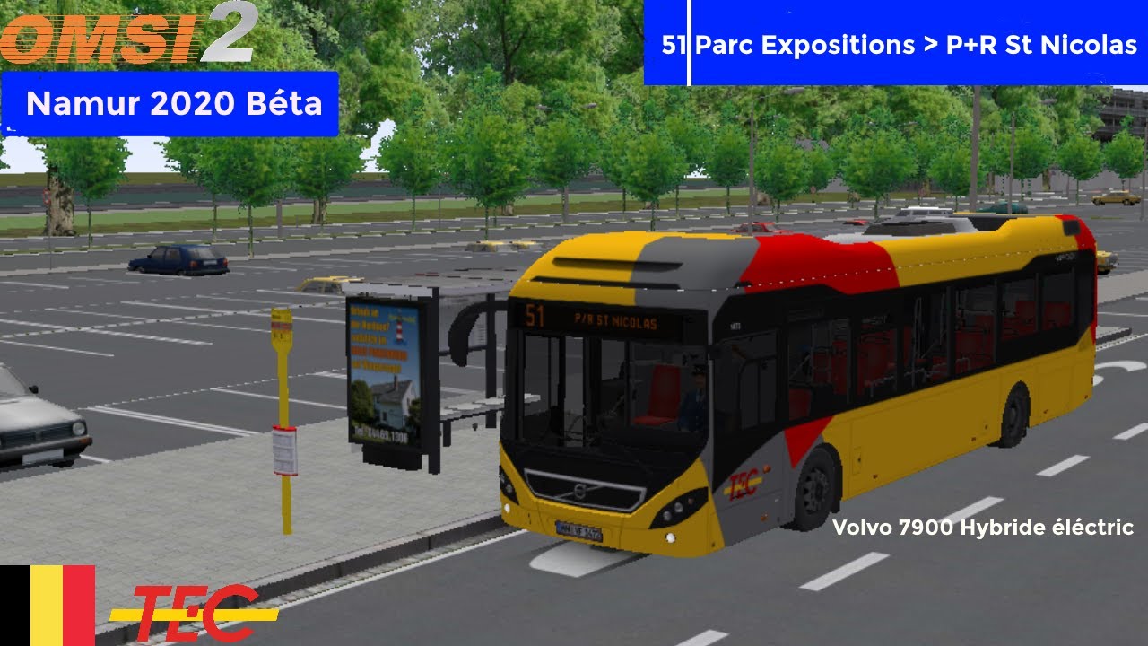 L51 Namur(Parc Expositions) - Namur (P+R St Nicolas) | Namur Béta 0.1 | Omsi 2