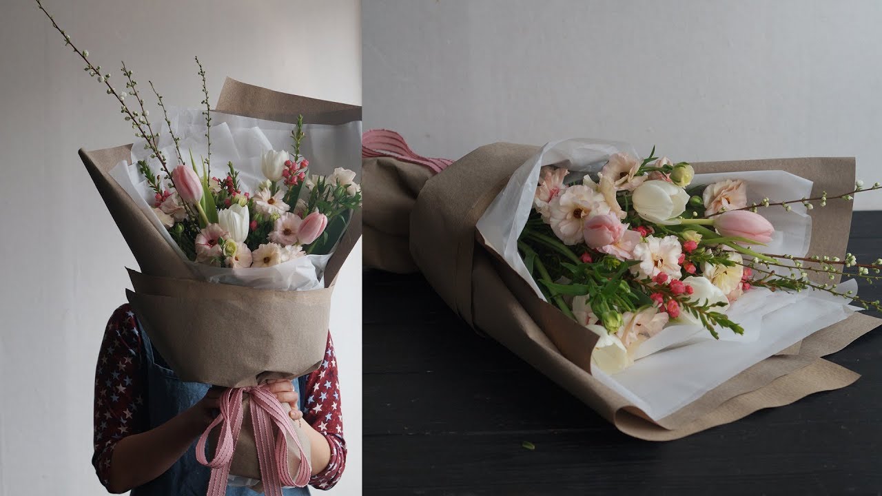 [꽃수업] 봄 꽃다발 / [flower lesson] spring hand-tied bouquet
