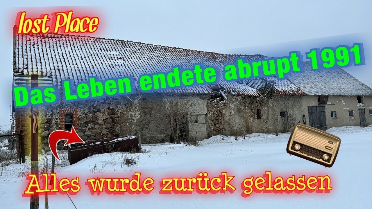 Das Leben endete abrupt 1991, der verlassene Bauernhof. - Lost Places | Mützes Welten