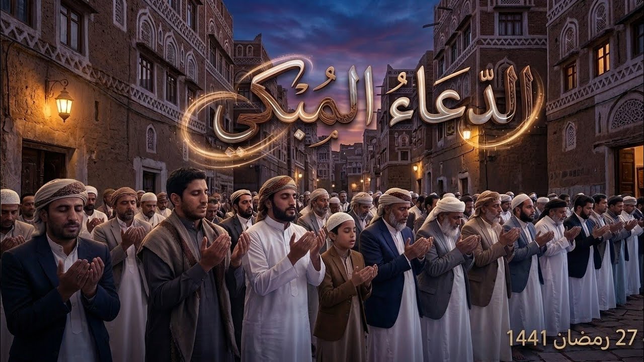 لاشئ سيبكي القلب كهذا الدعاء الذي تأثر وبكى لها د.علي راشد الوصابي، ليلة 27 رمضان 1441
