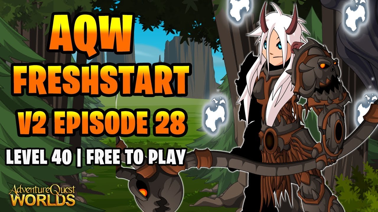 AQW Freshstart V2 F2P Episode 28 - RANK 10 SPELLCRAFTING!!