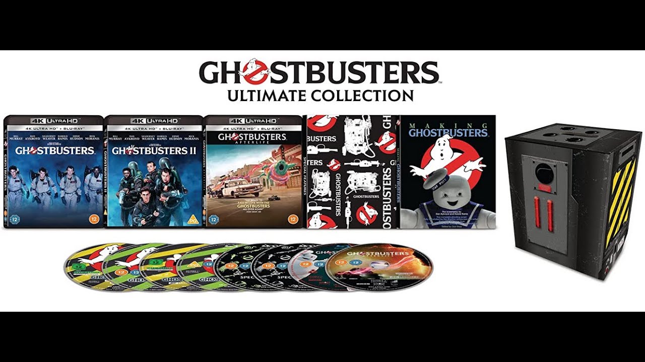 Ghostbusters Ultimate Collection 4K Bluray  Box Set Unboxing -Originals, Afterlife, BonusDisc & MORE