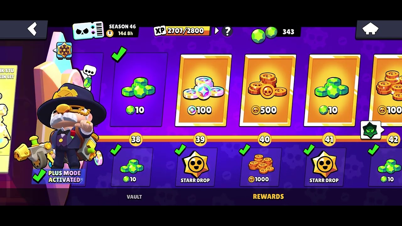 Opening the brawl pass plus￼