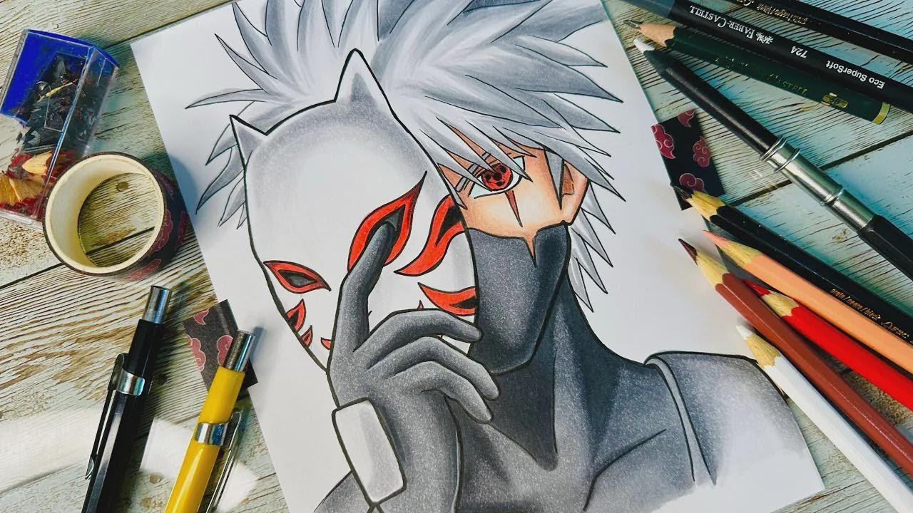 How to Draw ANBU Kakashi from Naruto