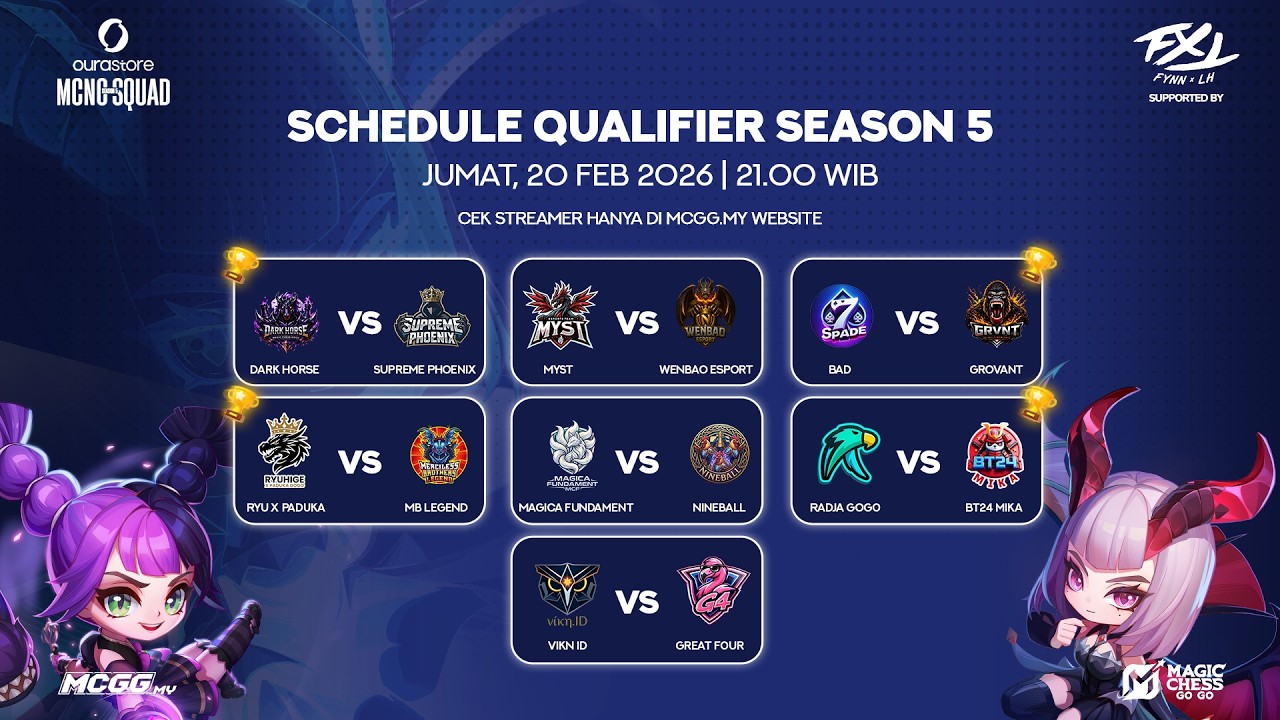🔴LIVE: OURASTORE MCNC SQUAD S5 SUPPORTED BY FXL | QUALIFIER | VIKN ID VS GREAT FOUR  | DAY 5
