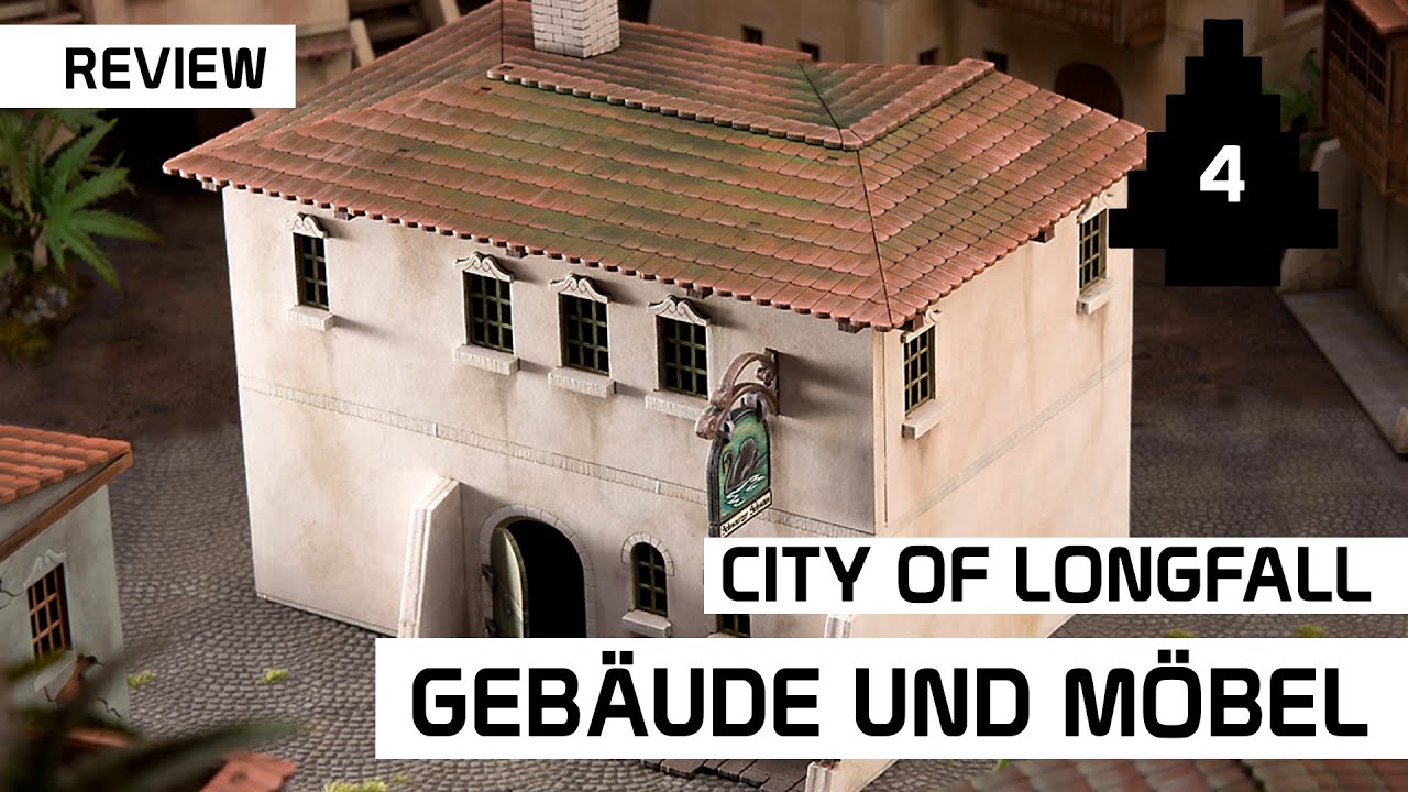 Review: City of Longfall | MDF Gelände und Möbel | Freebooters Fate | 3D Adventskalender #4 | DICED