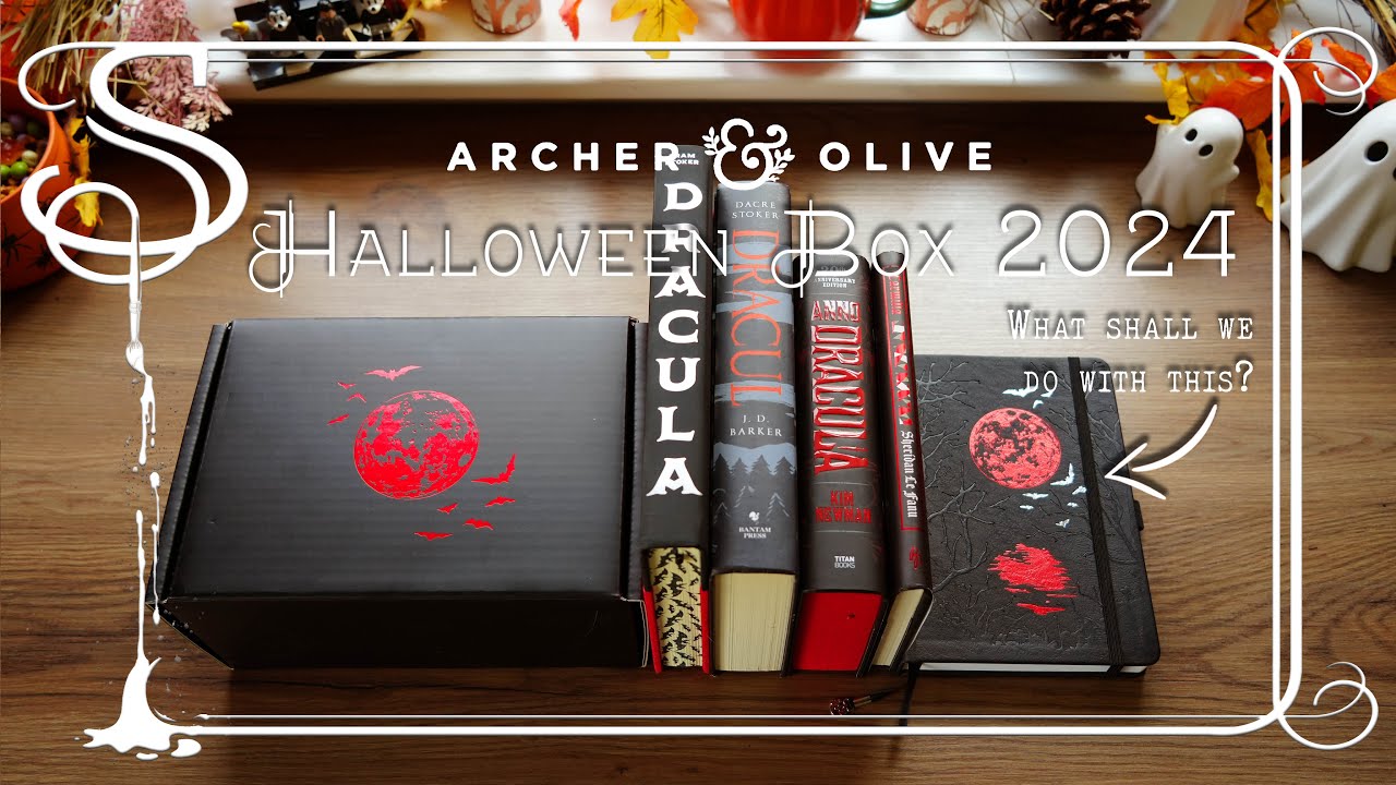 Archer & Olive Halloween Unboxing 🎃 + Dracula Reading Journal Perp