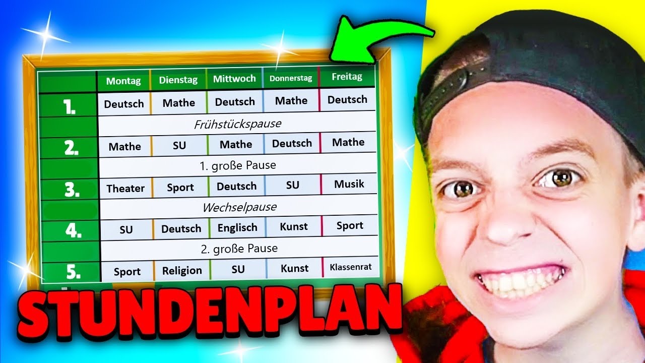 KLEINER MAX zeigt seinen STUNDENPLAN! 😲 (Schule)