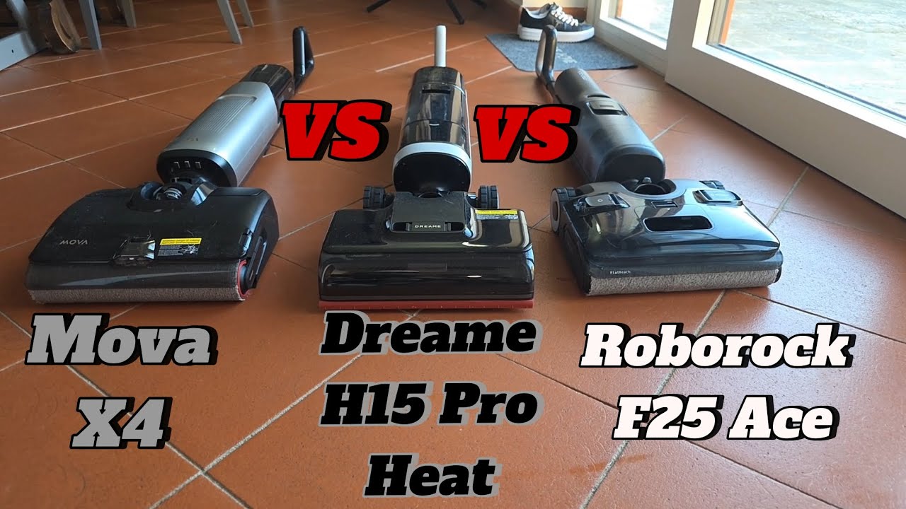 💥Mova X4 Pro VS Roborock F25 Ace VS Dreame H15 Pro Heat💥 Confronto tra le migliori lavapavimenti